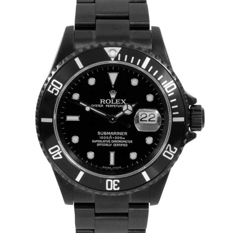 rolex watch black colour|Rolex submariner all black price.